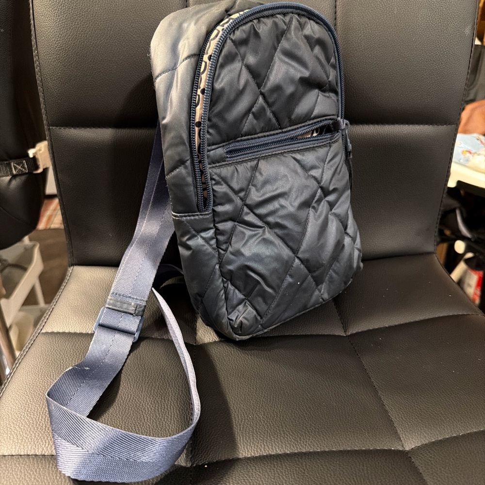 Vera Bradley Quilted Navy Belt Bag